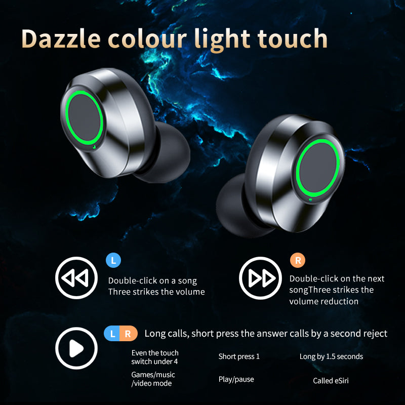 BMMO AirGlow TWS Earbuds — Smart Display & Breathing Light